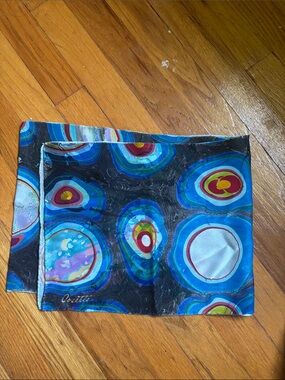 Cosette Bright Abstract Silk Scarf